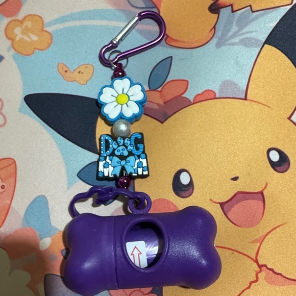 Other - Hand beaded doggy potty bags with case!